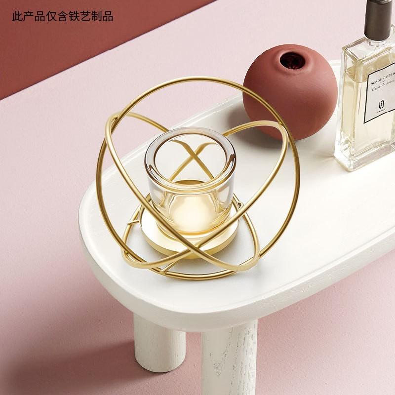 T6 - Gold Tea Candle Stands